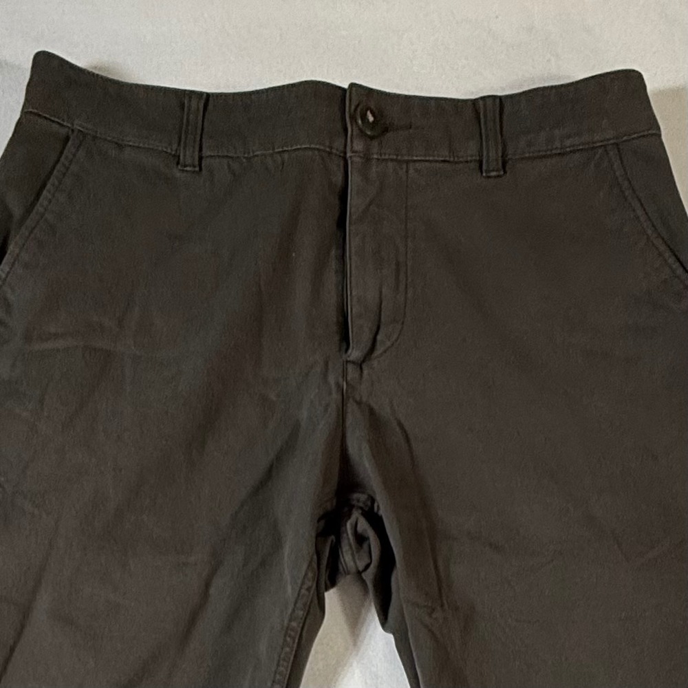 Mugsy Jeans Brooks‎ Mens 33x34 Chinos Pants Casual Performance Stretch Brown